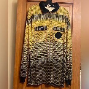 Vintage 90’s NISOA International Soccer Referee Jersey - Yellow Size XL